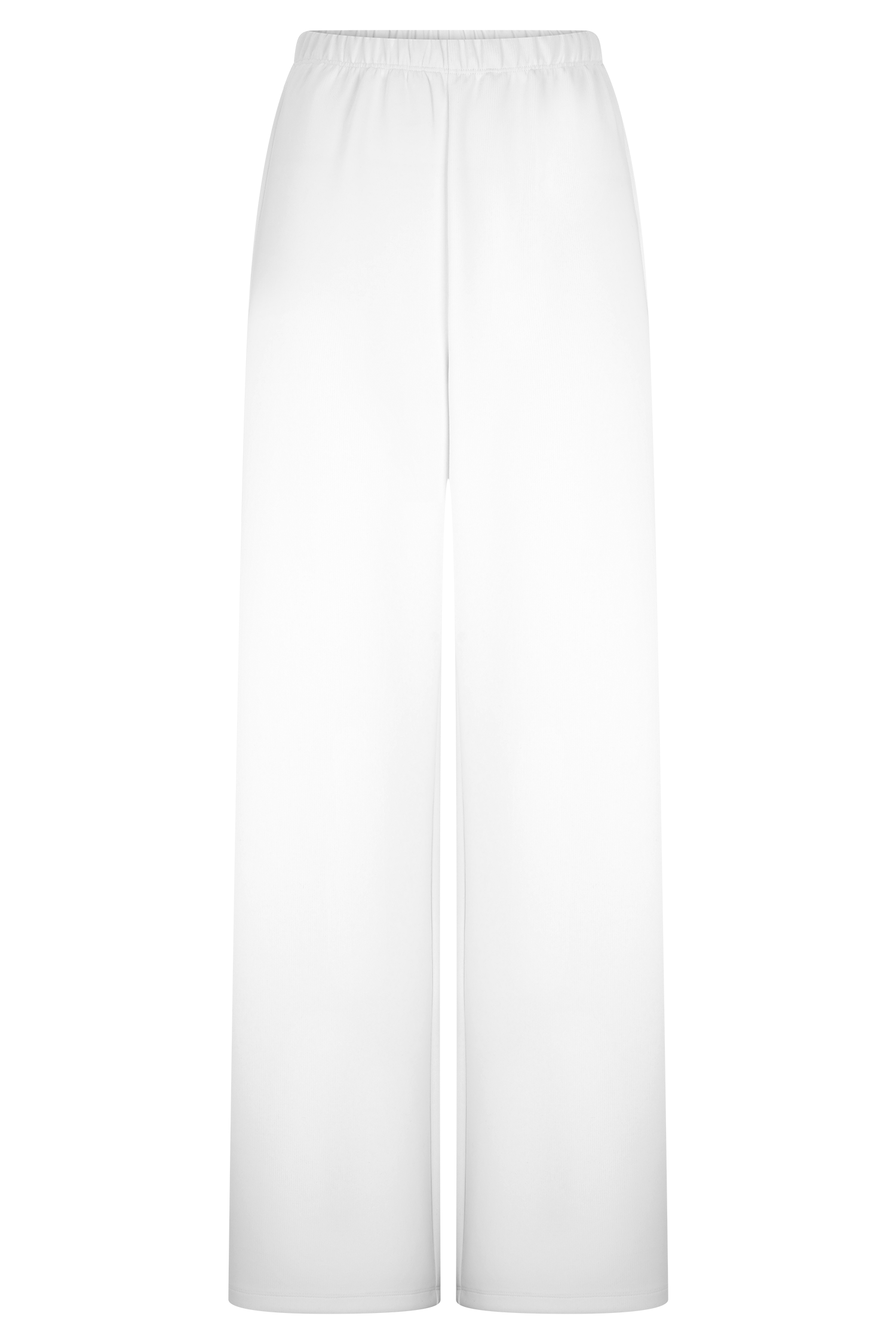 Janayia Cotton Wide Leg Pants - White