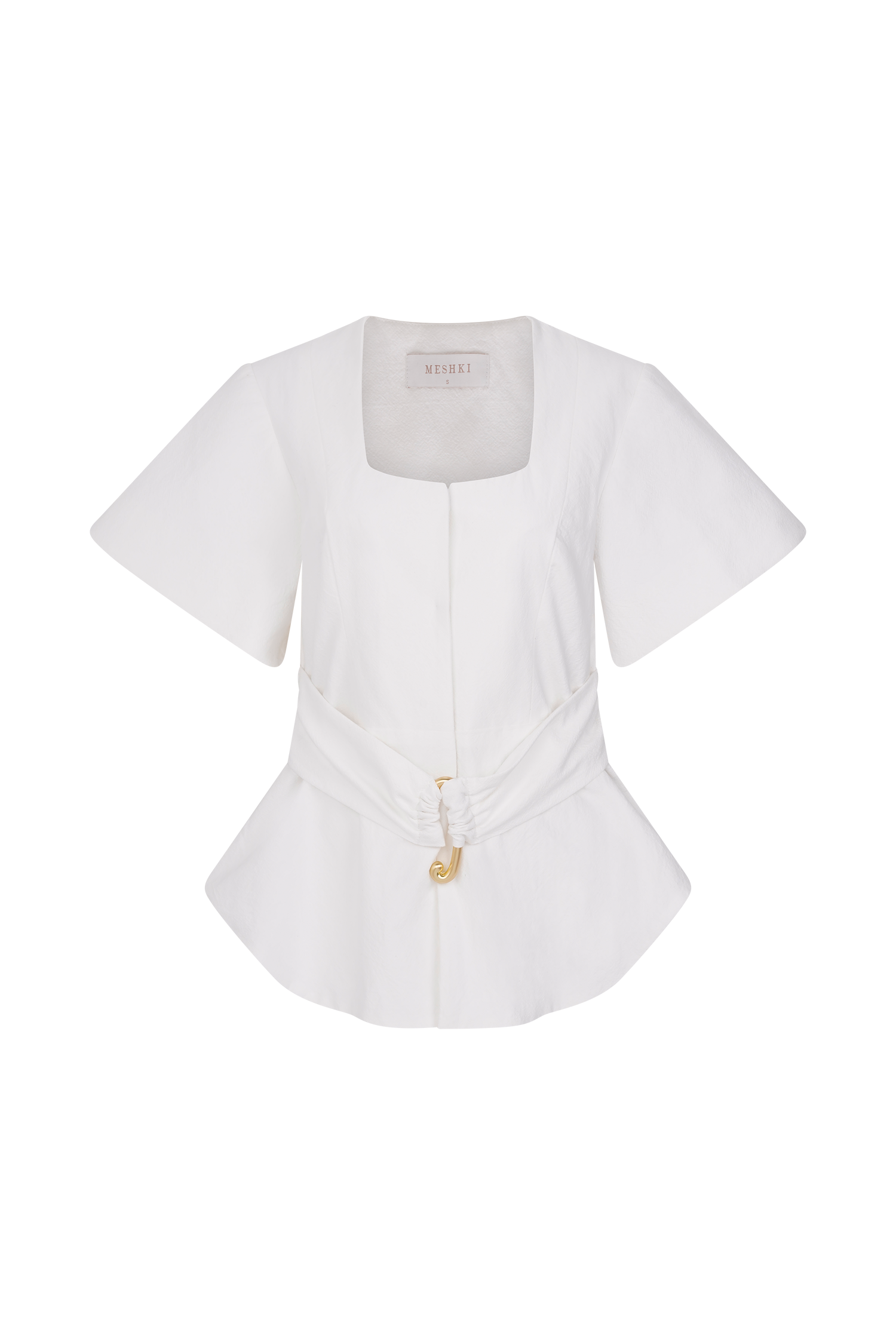 Liberty Cotton Shortsleeve Top - White