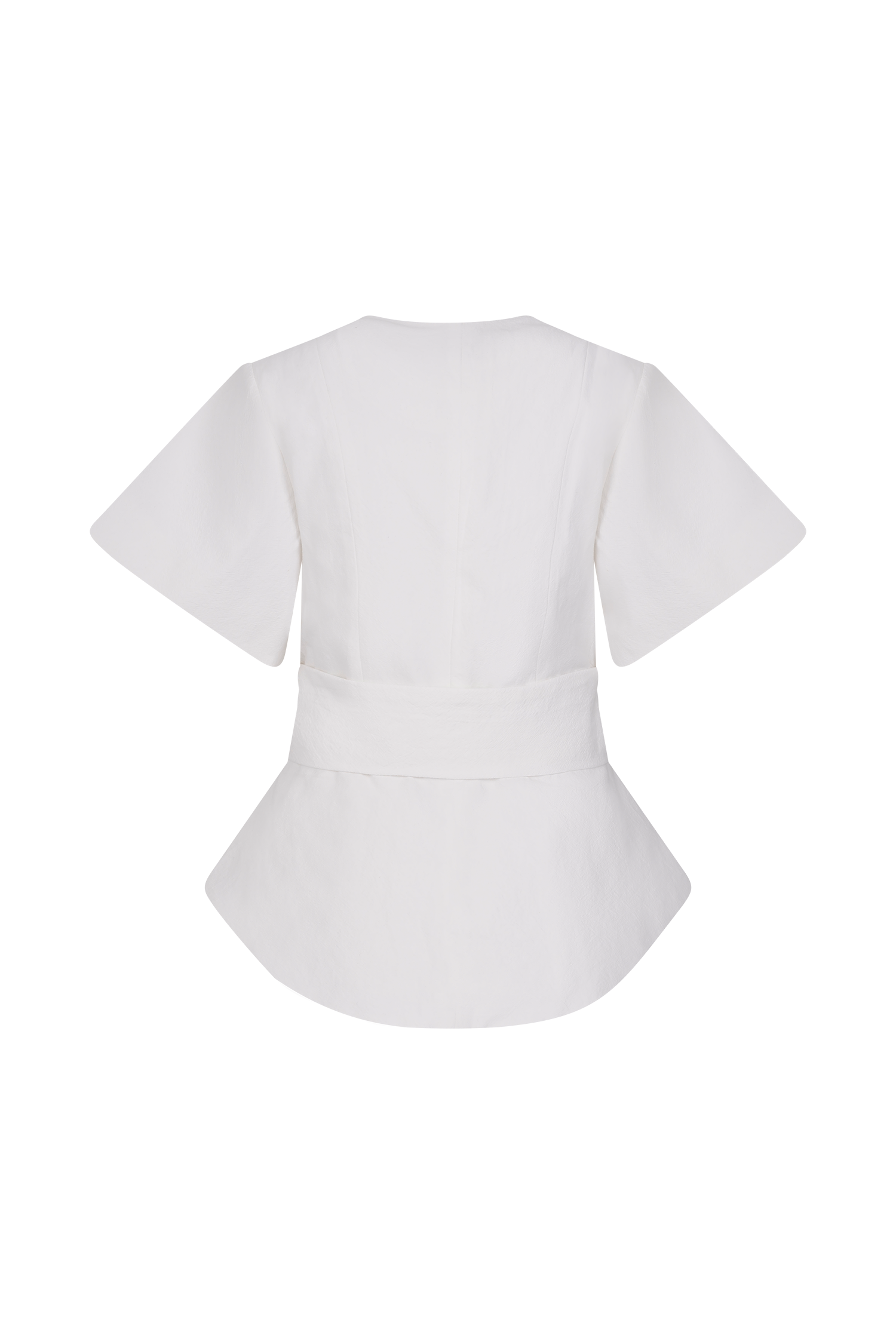 Liberty Cotton Shortsleeve Top - White